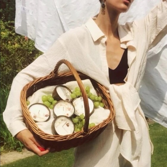 Shirt Pants 2 PC SET wide leg loose button collar spring summer womens cream - Picture 12 of 13